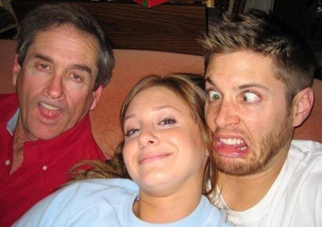 Mackenzie Ackles with her father and brother Jensen Ackles.